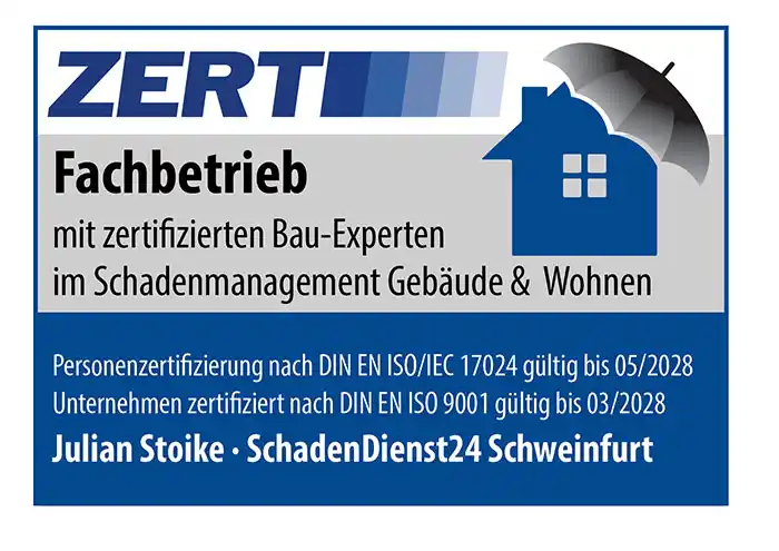 Wasserschaden Soforthilfe Schweinfurt